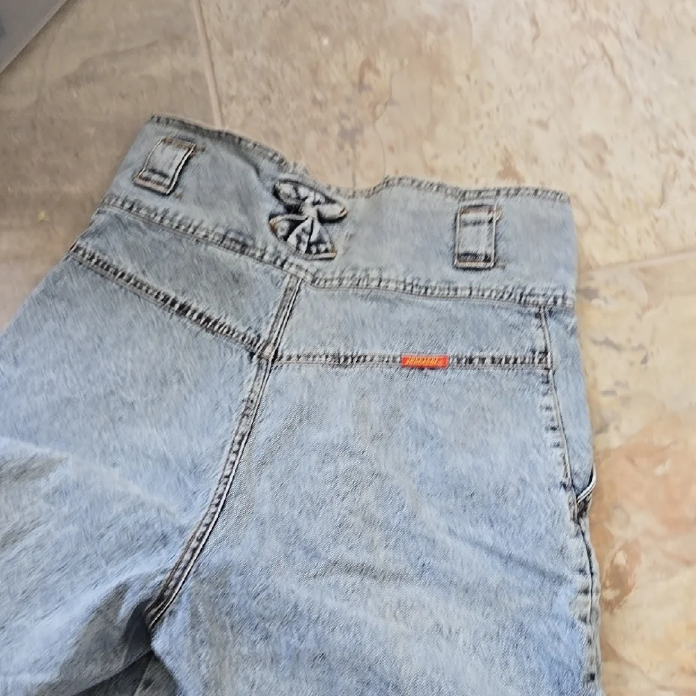 True 80s Vintage Jordache Bows  High-Waisted Denim Shorts Xs 00 0 Ribcage Retro